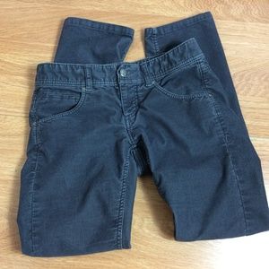 Athleta Frontier Corduroy Cord Grey Pants Size 4P